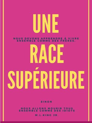 cover image of Une Race Supérieure